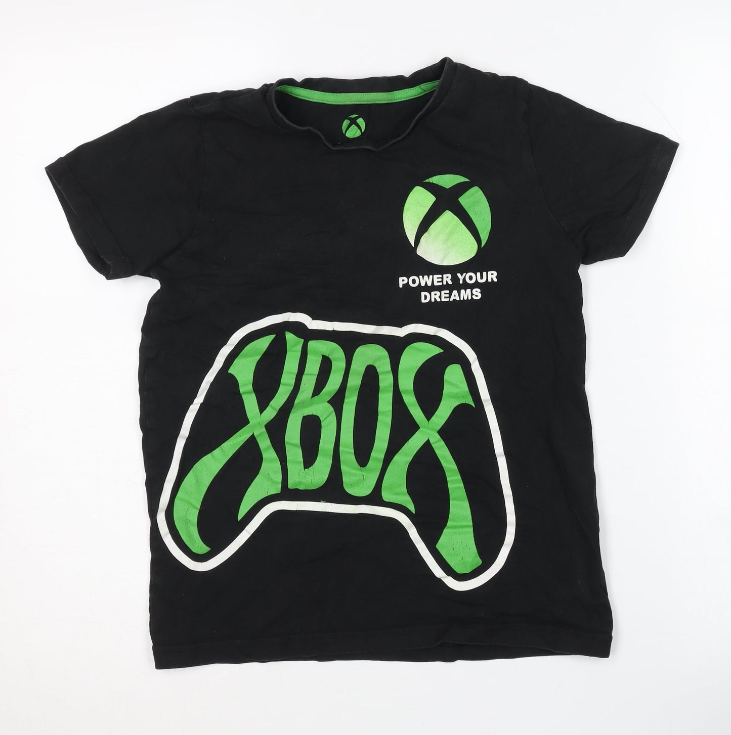 Xbox Boys' Black Graphic T-Shirt, 12 Years, Gaming Style