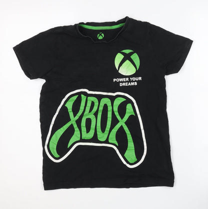 Xbox Boys' Black Graphic T-Shirt, 12 Years, Gaming Style