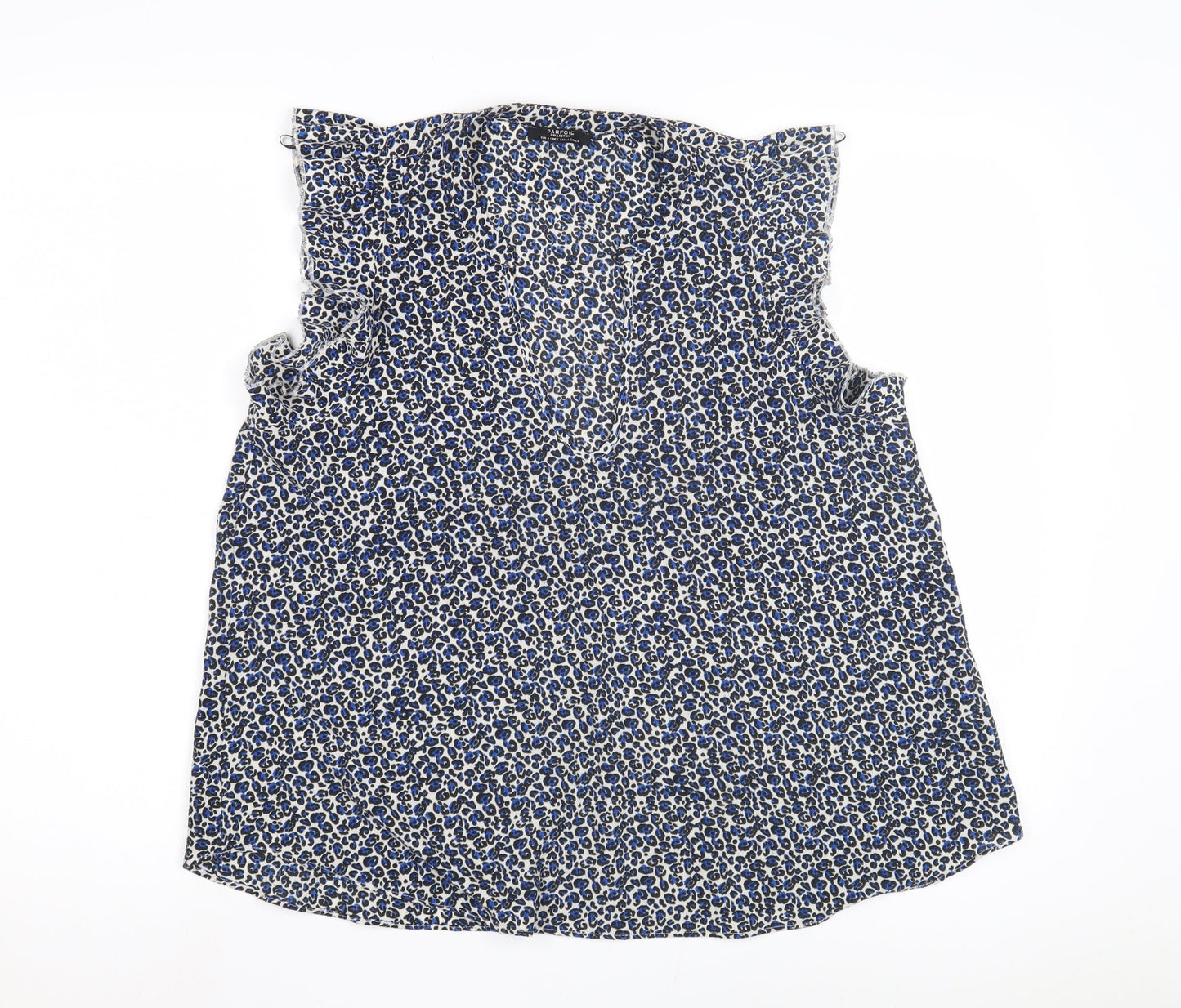 Parfois Women's Multicoloured Blouse Sleeveless V-Neck