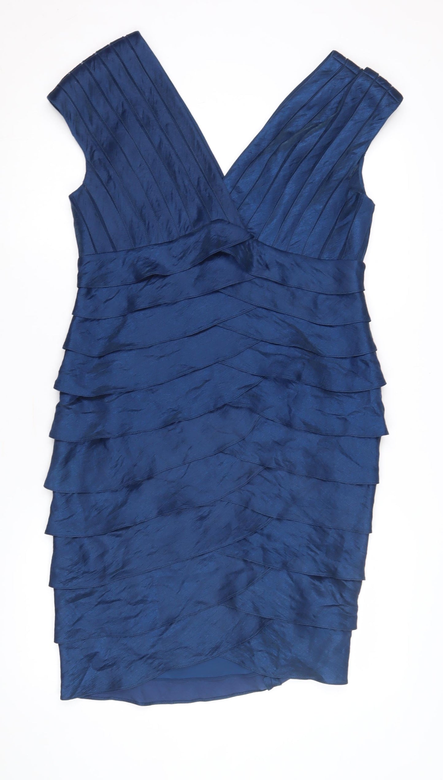 Adrianna Papell Blue Bodycon Dress, Size 14, Party/Cocktail