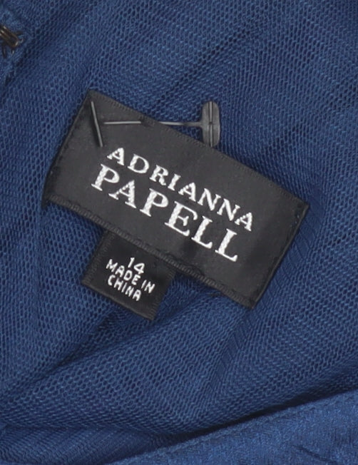 Adrianna Papell Blue Bodycon Dress, Size 14, Party/Cocktail