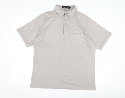 Farah Men's Beige Polo M Short Sleeve Casual Shirt
