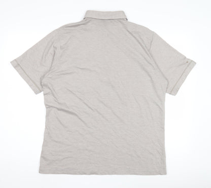 Farah Men's Beige Polo M Short Sleeve Casual Shirt