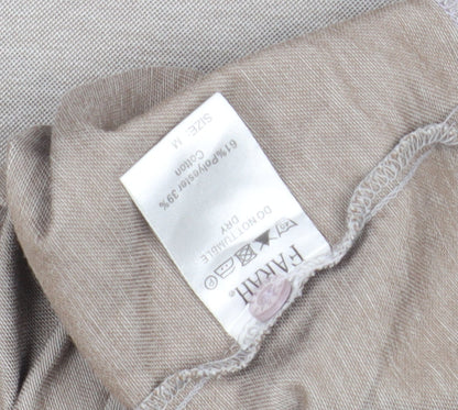 Farah Men's Beige Polo M Short Sleeve Casual Shirt