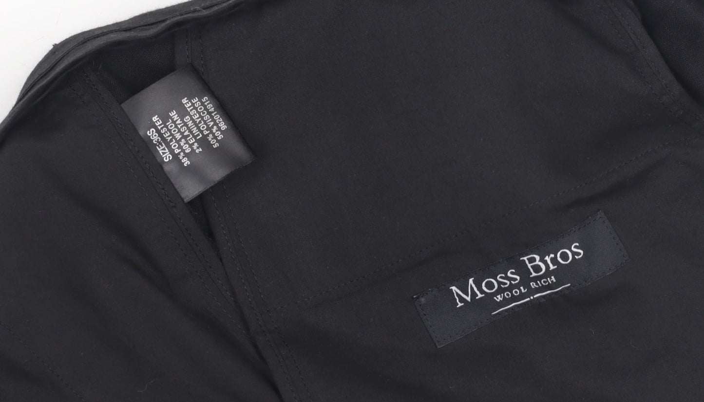 Mens UK Size 36 Moss Bros Regular Black Suit Jacket