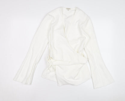 Womens UK Size XS Jigsaw White Wrap
