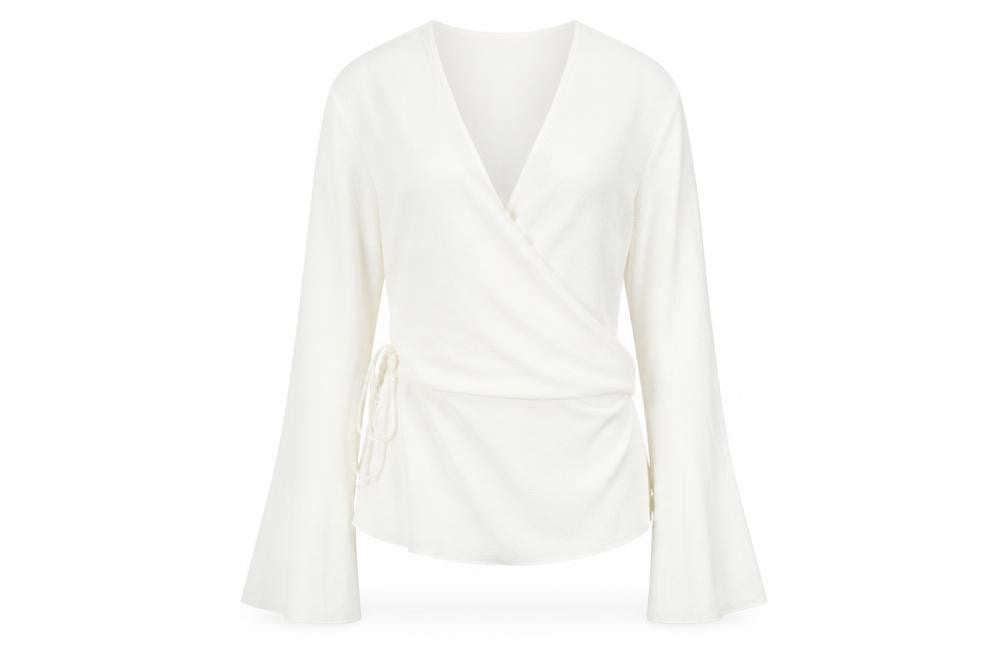Womens UK Size XS Jigsaw White Wrap