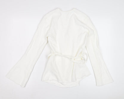 Womens UK Size XS Jigsaw White Wrap