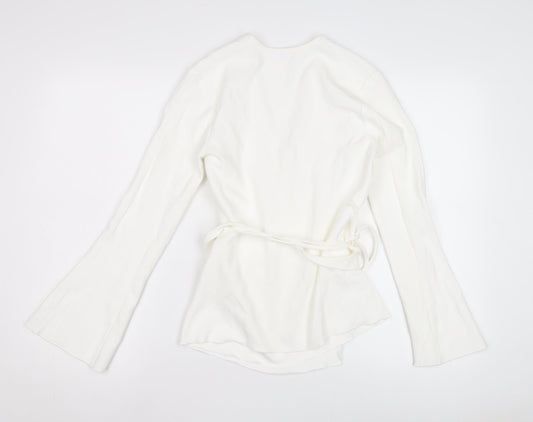 Womens UK Size XS Jigsaw White Wrap