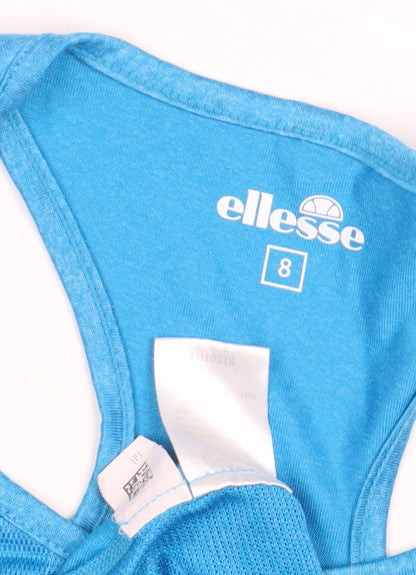 Ellesse Women's Blue Tank Top Size 8 Pullover Activewear