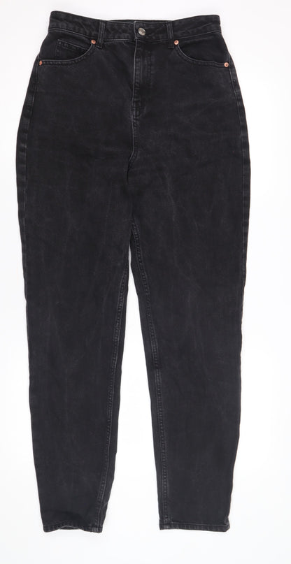 Womens UK Size 10 ASOS DESIGN Regular Fit Straight Black Jeans