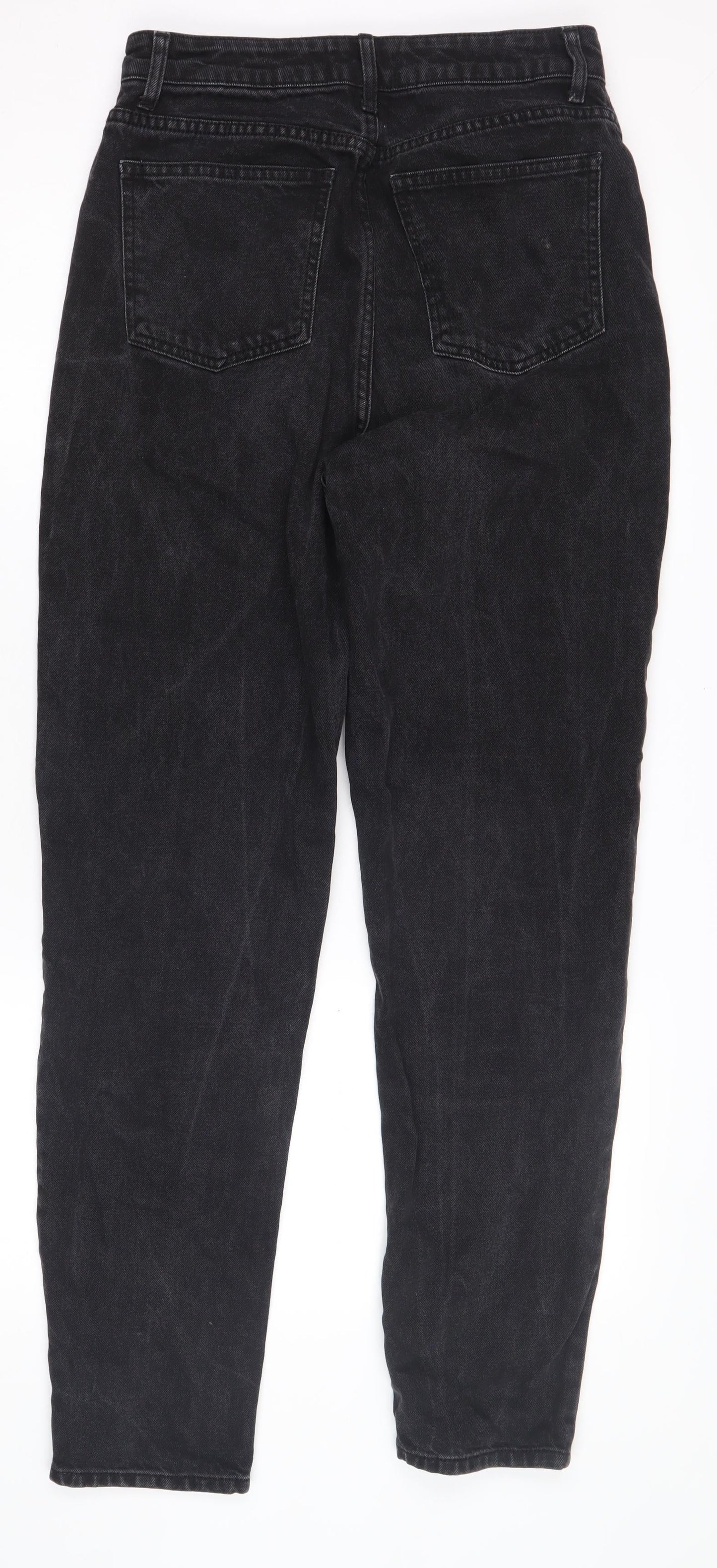 Womens UK Size 10 ASOS DESIGN Regular Fit Straight Black Jeans