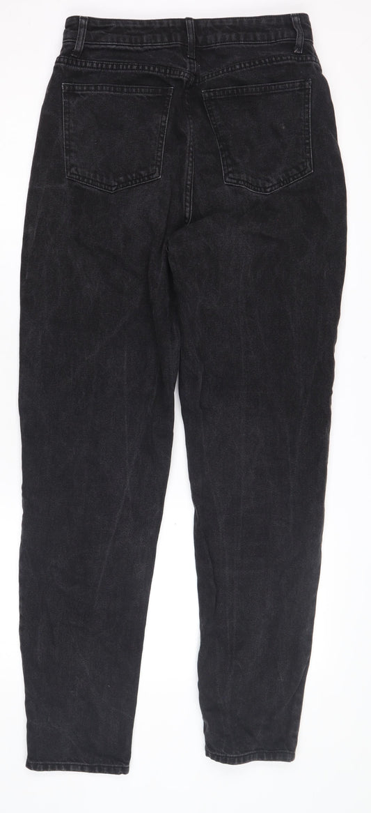 Womens UK Size 10 ASOS DESIGN Regular Fit Straight Black Jeans