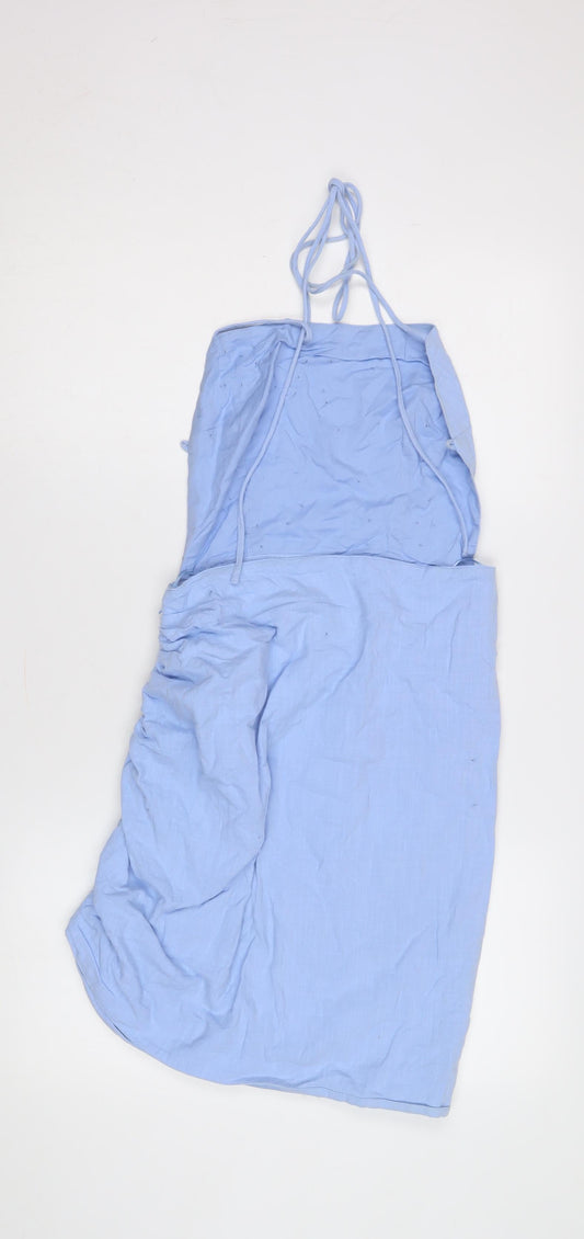 Bardot Women's Blue Halter Dress, Size 10