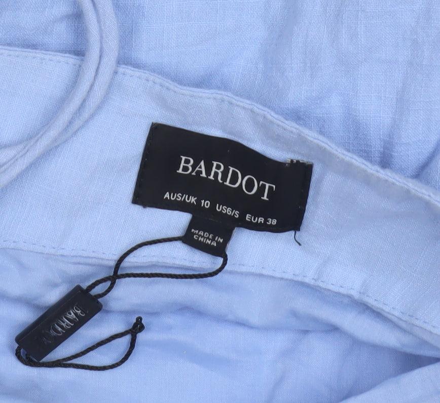 Bardot Women's Blue Halter Dress, Size 10