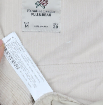 Pull & Bear Women's Beige Corduroy Jacket, Size M