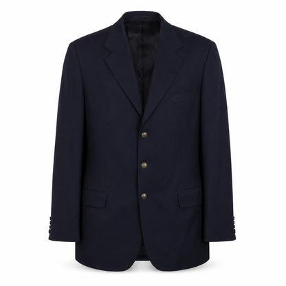 Front view of Principles Men's Blue Wool Blazer 42L Long Jacket