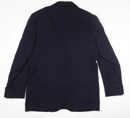 Principles Men's Blue Wool Blazer 42L Long Jacket