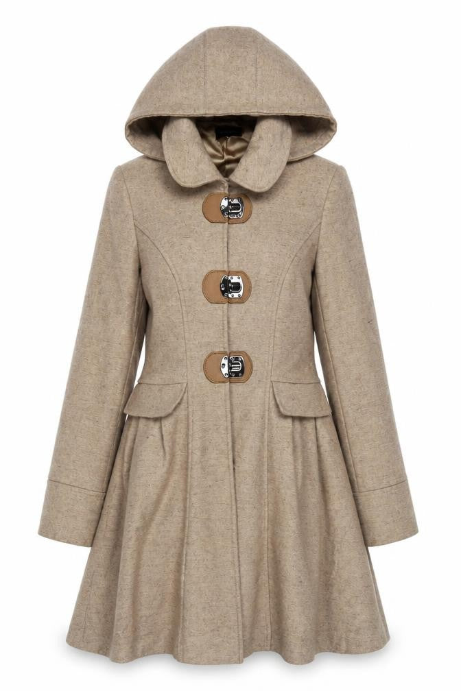 Womens UK Size 2 Topshop Beige Trench Coat