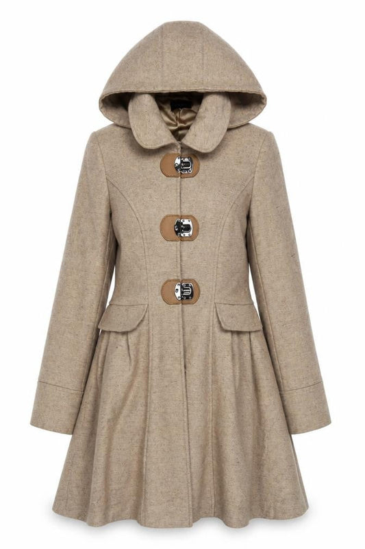 Womens UK Size 2 Topshop Beige Trench Coat
