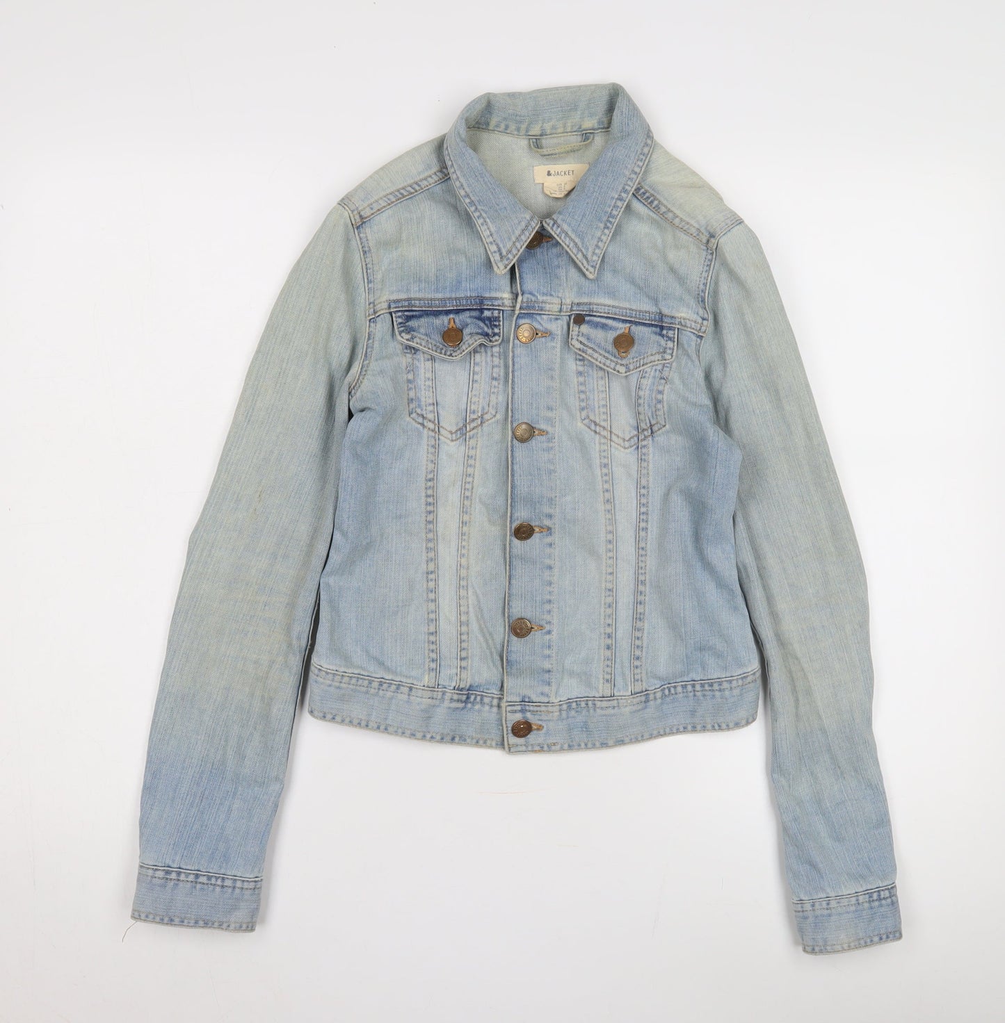 Women’s &Jacket Denim Blue Basic Jacket Size 8
