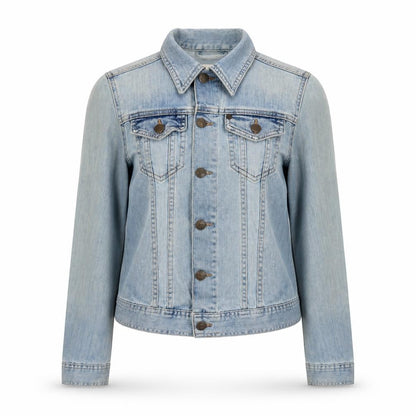 Women’s &Jacket Denim Blue Basic Jacket Size 8
