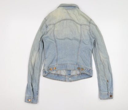 Women’s &Jacket Denim Blue Basic Jacket Size 8