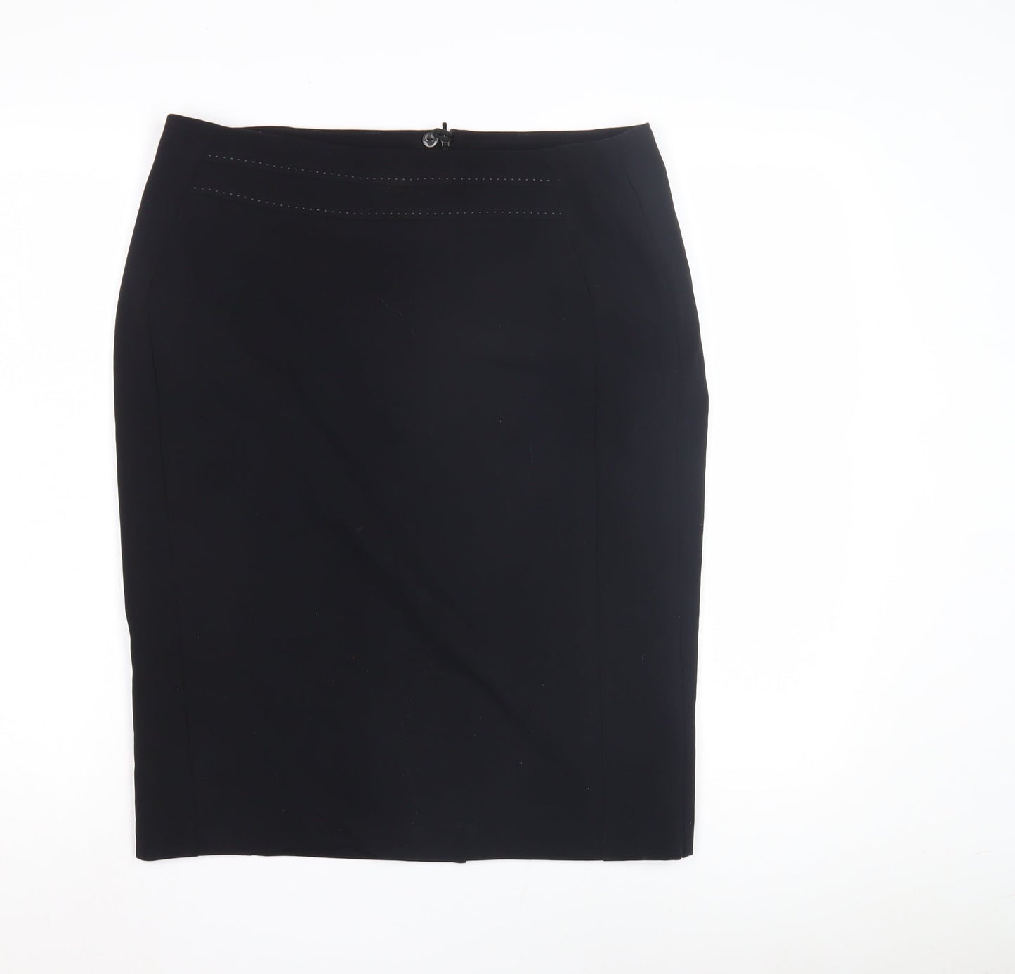 Marks and Spencer Women's Black Pencil Skirt - Size 14, Business Wear