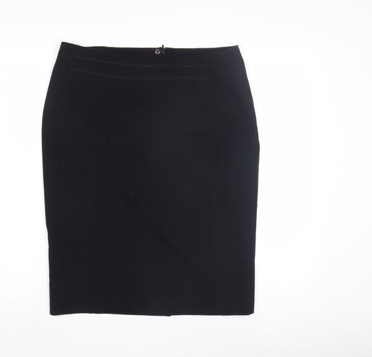 Marks and Spencer Women's Black Pencil Skirt - Size 14, Business Wear