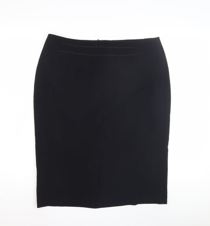 Marks and Spencer Women's Black Pencil Skirt - Size 14, Business Wear