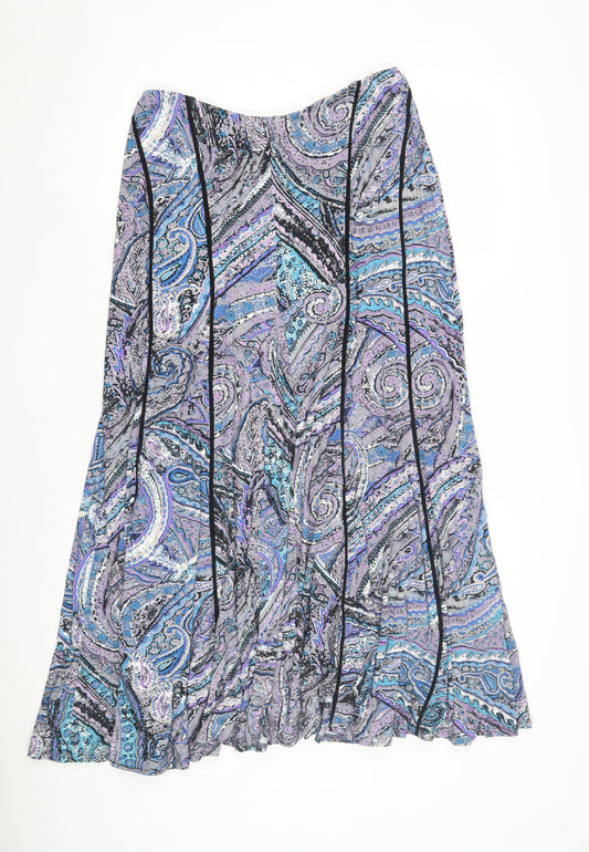 Per Una Women's Multicoloured Paisley Skirt Size 12