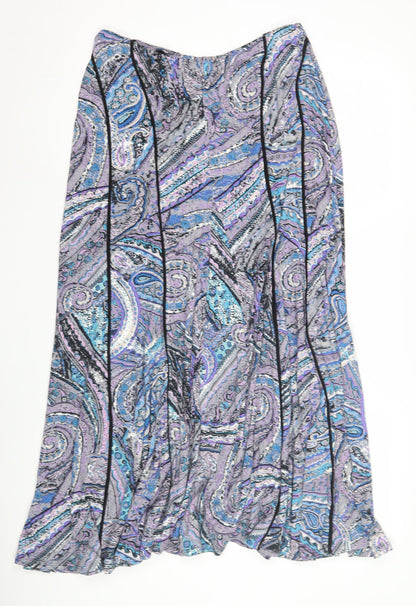Per Una Women's Multicoloured Paisley Skirt Size 12