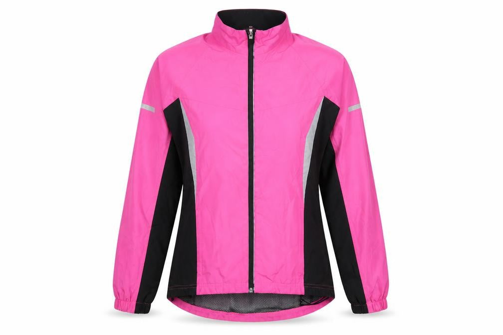 Womens UK Size S Crane Pink Windbreaker Coat