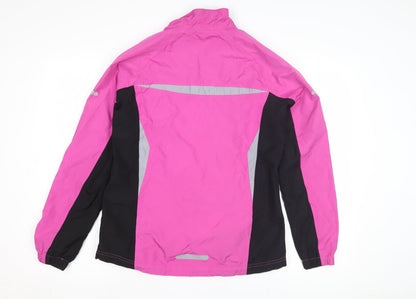 Womens UK Size S Crane Pink Windbreaker Coat
