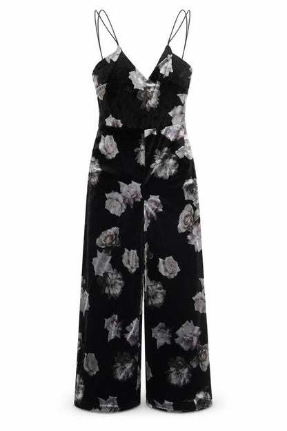 Womens UK Size 8 Nobody's Child One-Piece Black Jumpsuit