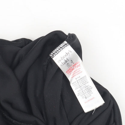 Nobody's Child Women's Black Floral Jumpsuit Size 8