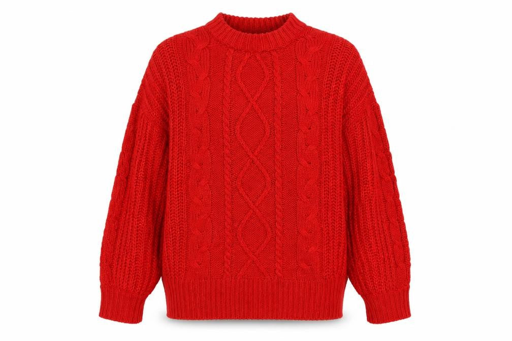 Womens UK Size 2XL Brave Soul Red Pullover Jumper
