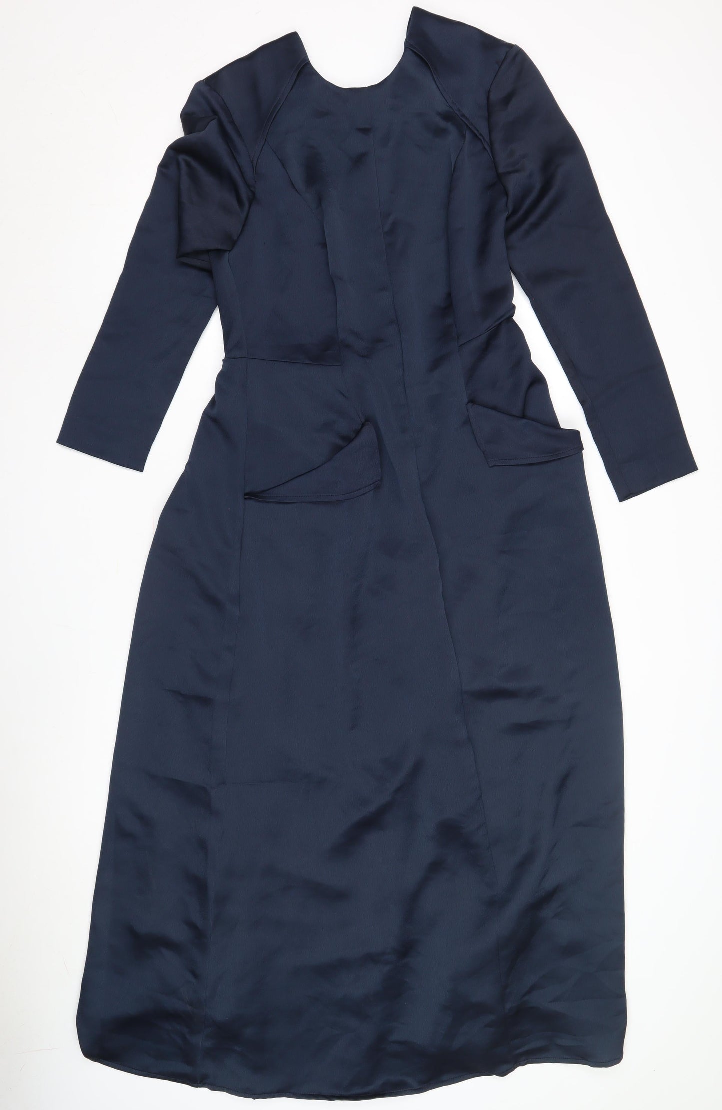 ASOS Women Blue Dress, Size 12, Long Sleeve