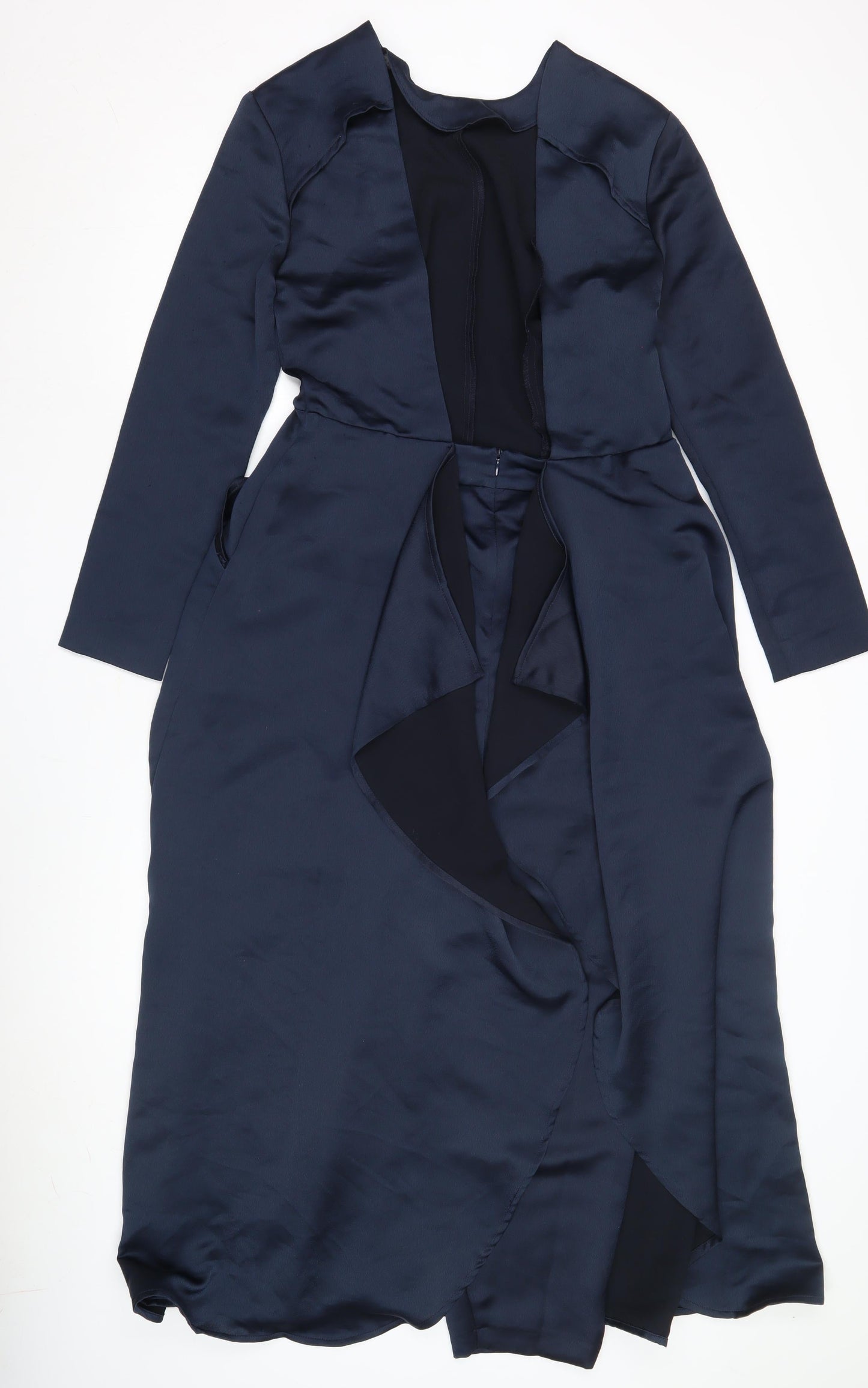 ASOS Women Blue Dress, Size 12, Long Sleeve