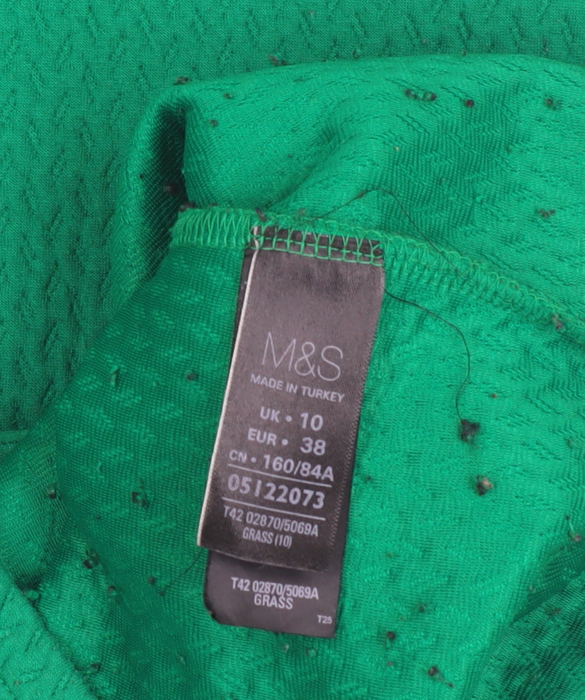 Marks and Spencer Women's Green Sheath Dress Size 10