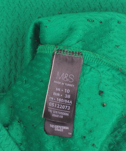 Marks and Spencer Women's Green Sheath Dress Size 10