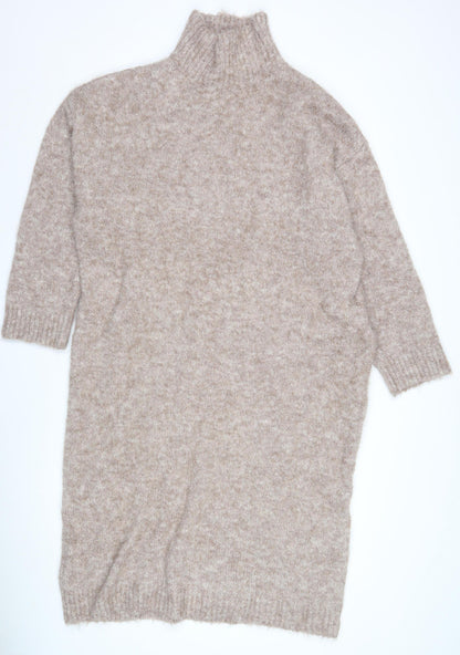 Apricot Women's Beige High Neck Dress XL