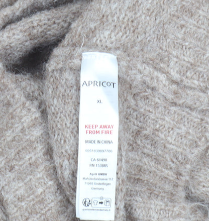 Apricot Women's Beige High Neck Dress XL