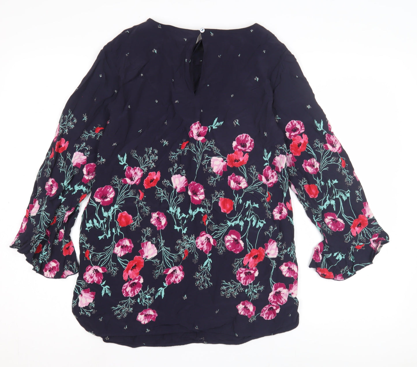 Womens UK Size 10 Laura Ashley Multicoloured Basic Blouse