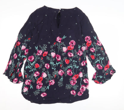 Womens UK Size 10 Laura Ashley Multicoloured Basic Blouse