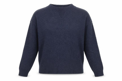 Front view of COS unisex kids blue wool jumper xs