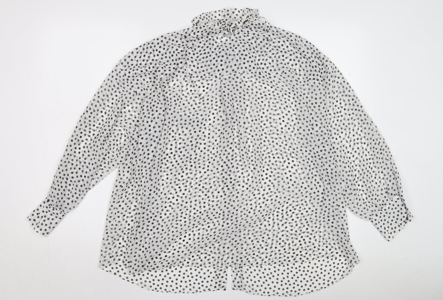 Womens UK Size XS Zara White Basic Button-Up