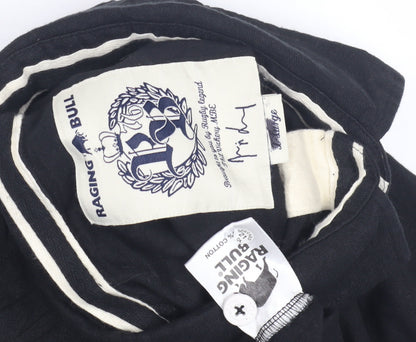 Raging Bull Men's Black Long Sleeve Polo Shirt