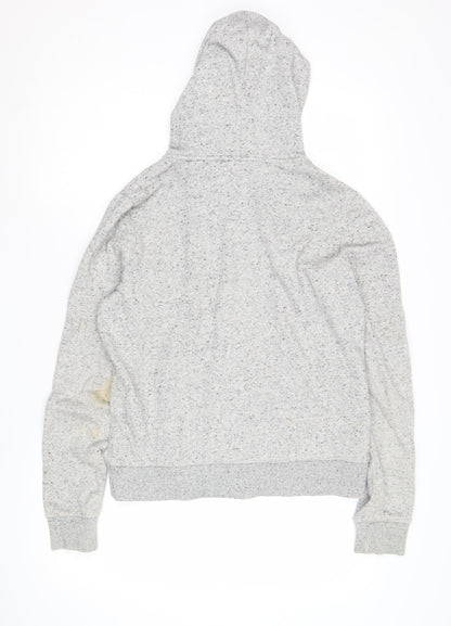 H&M Women's Grey Full Zip Hoodie Size 12