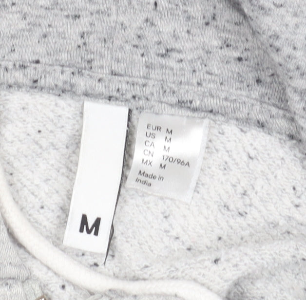 H&M Women's Grey Full Zip Hoodie Size 12